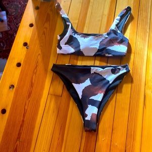 Cow print bikini
